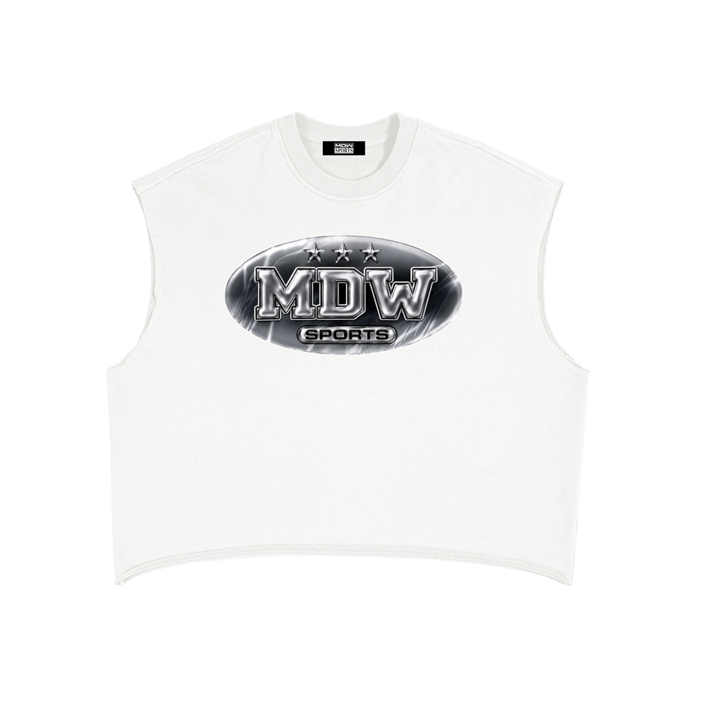 “Chrome” Boxy Sleeveless Tee