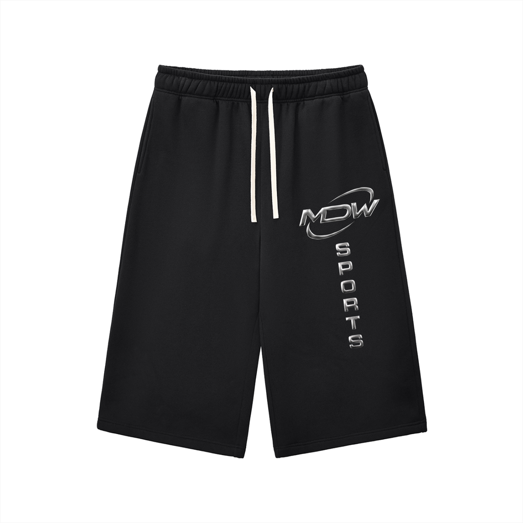 “Chrome” Black 3/4 Sweatshorts