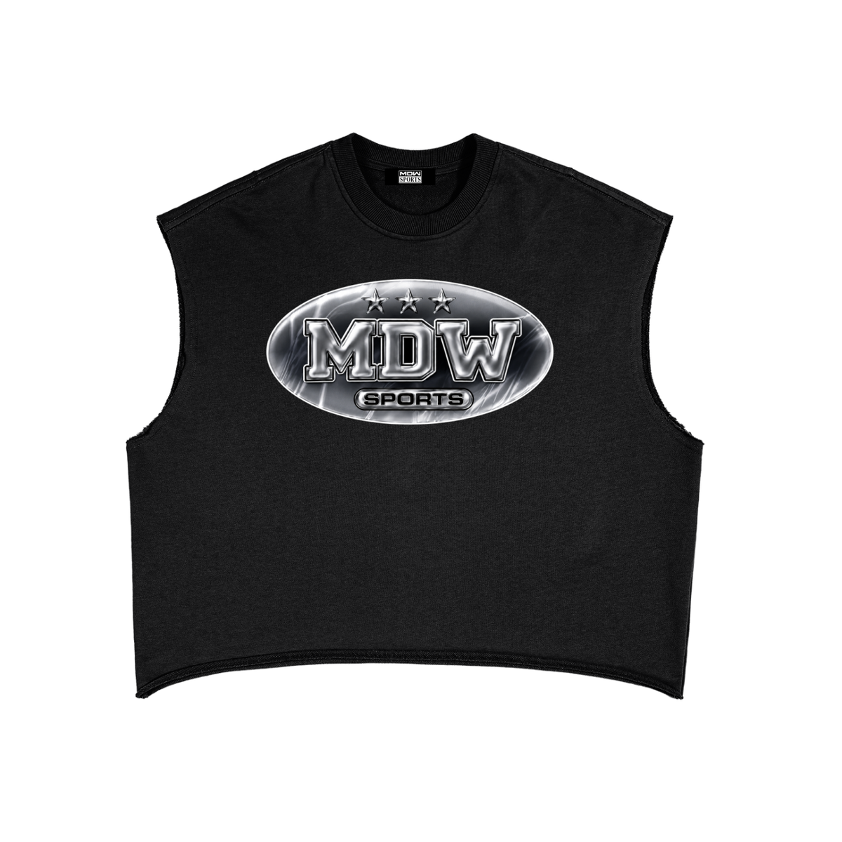 “Chrome” Boxy Sleeveless Tee