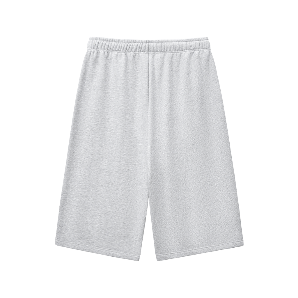 “Chrome” Grey 3/4 Sweatshorts