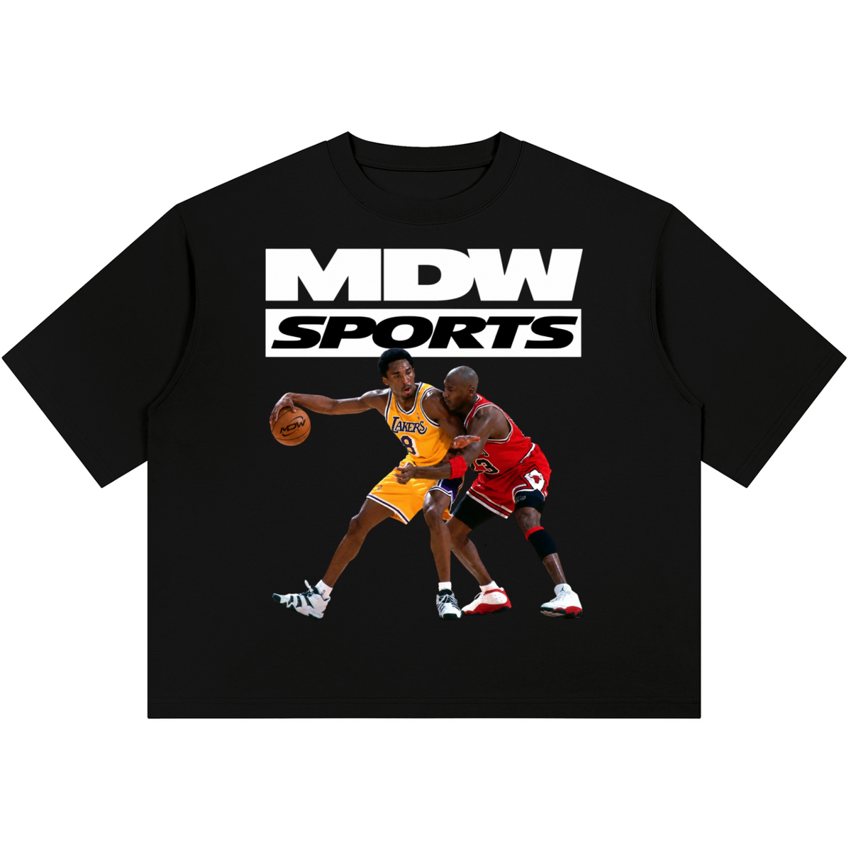 Kobe vs MJ Boxy Heavyweight Tee