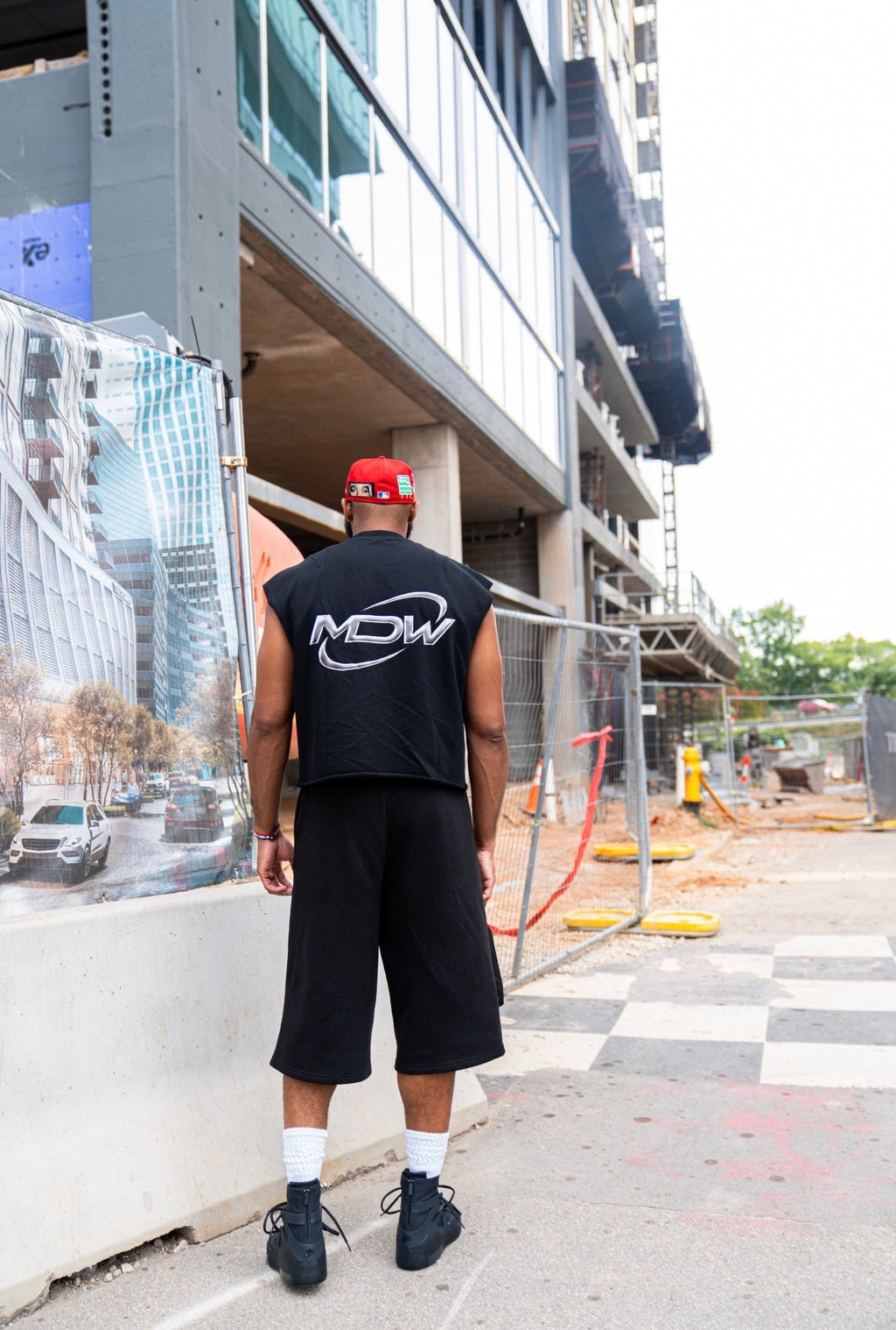 “Chrome” Boxy Sleeveless Tee