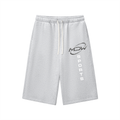 “Chrome” Grey 3/4 Sweatshorts